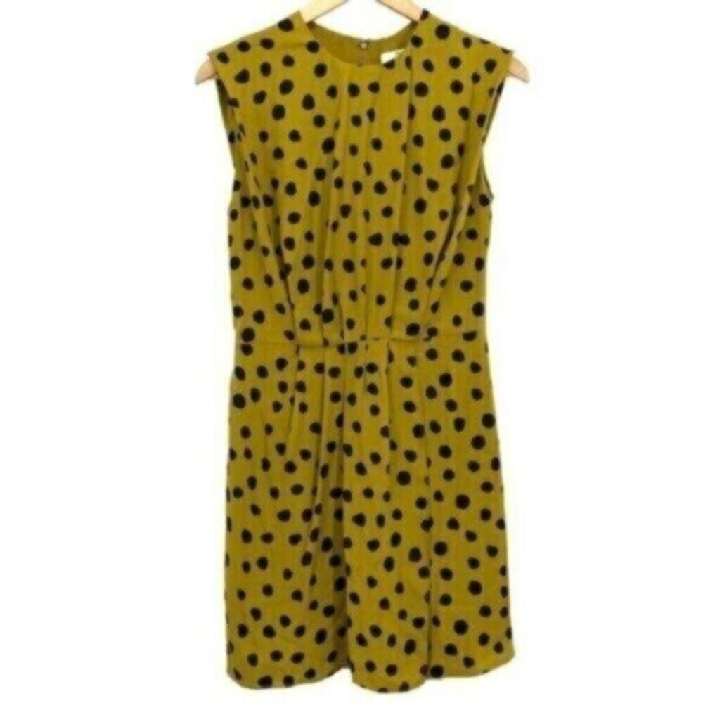 Mango Polka Dot Ruched Sheath Dress